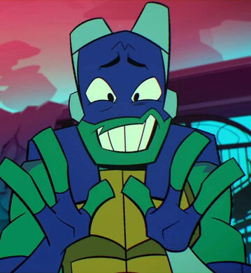 donnie, apologetic, with both hands raised. donnie, apologetic, with both hands raised.