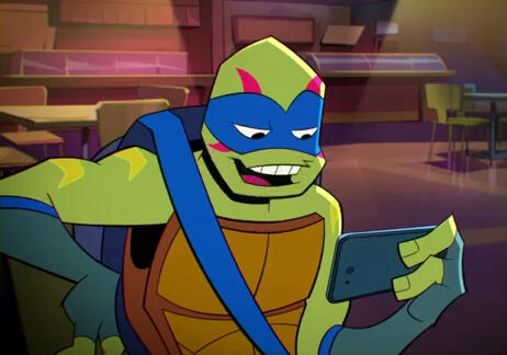 leo, gazing down at his phone.